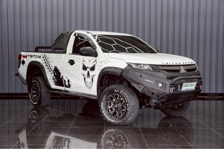 Mitsubishi Triton 2021 2.4 GL 4WD Pickup ดีเซล ไม่ติดแก๊ส เกียร์อัตโนมัติ ขาว รูปที่ 3