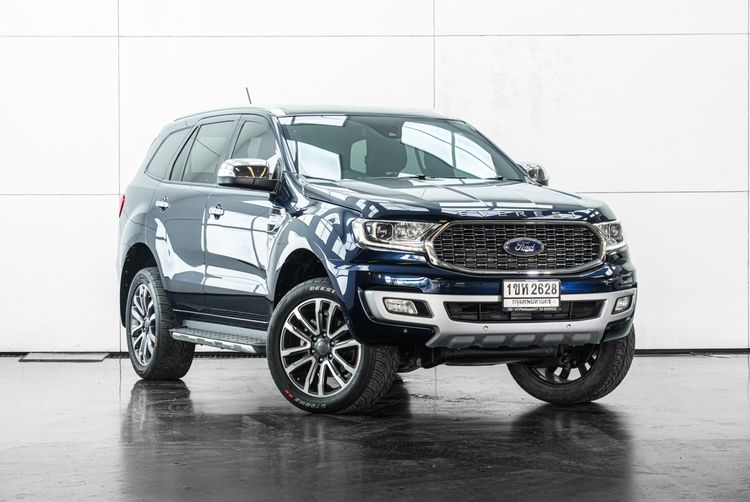 Ford Everest 2021 2.0 Titanium Plus Utility-car ดีเซล ไม่ติดแก๊ส เกียร์อัตโนมัติ น้ำเงิน รูปที่ 2