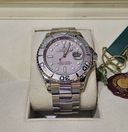 เงิน Rolex Yacht Master กล่องใบครบ มีข้อสำรอง
