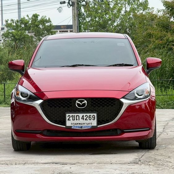 Mazda Mazda 2 2021 1.3 High Connect Sedan ดีเซล ไม่ติดแก๊ส เกียร์อัตโนมัติ แดง รูปที่ 2