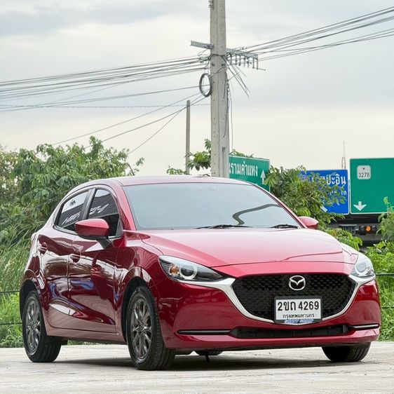 Mazda Mazda 2 2021 1.3 High Connect Sedan ดีเซล ไม่ติดแก๊ส เกียร์อัตโนมัติ แดง