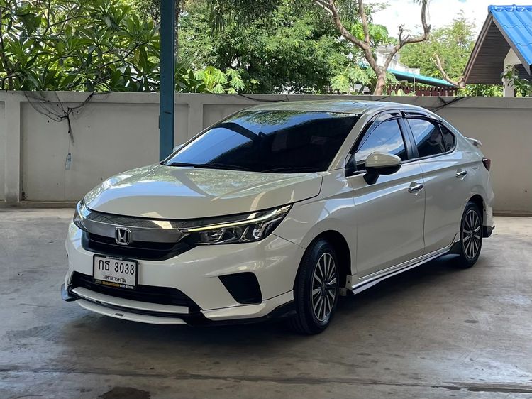 Honda City 2020 1.0 SV Sedan เบนซิน ไม่ติดแก๊ส เกียร์อัตโนมัติ ขาว