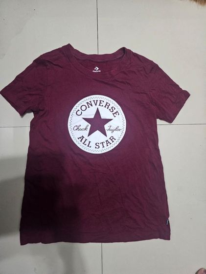 แขนสั้น อื่นๆ EU 34 เสื้อเชิ้ตและเสื้อผู้หญิง อื่นๆ เสื้อ​conversrสีเลือดหมูสีสดสกรีนไม่แตกไซด์Sตัวละ130รวมส่ง