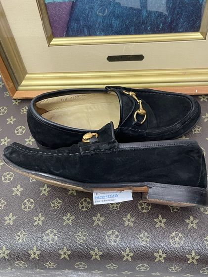 Gucci Horsebit Suede Loafers. Black Men’s Size 42 รองเท้าหนังกลับ Gucci แท้ 3,800 บาท รูปที่ 10