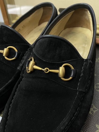 Gucci Horsebit Suede Loafers. Black Men’s Size 42 รองเท้าหนังกลับ Gucci แท้ 3,800 บาท รูปที่ 5