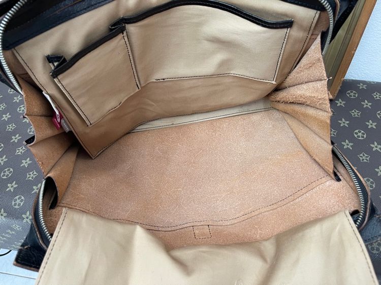 กระเป๋าหนังแท้ Takeo Kikuchi made in japan วินเทจ หนังหนาสวยมาก 1,250 บาท รูปที่ 8
