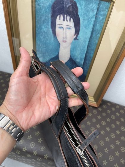 กระเป๋าหนังแท้ Takeo Kikuchi made in japan วินเทจ หนังหนาสวยมาก 1,250 บาท รูปที่ 14