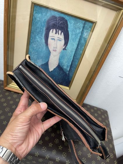กระเป๋าหนังแท้ Takeo Kikuchi made in japan วินเทจ หนังหนาสวยมาก 1,250 บาท รูปที่ 13