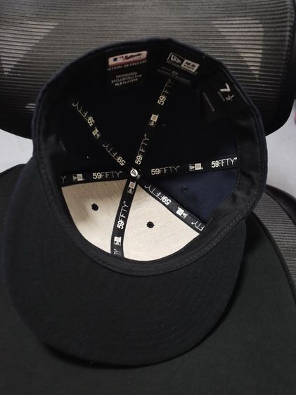 หมวกแกป New York  Yankees  hat cap  new era 59 fifty  สีกรม รูปที่ 7