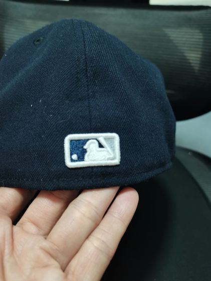 หมวกแกป New York  Yankees  hat cap  new era 59 fifty  สีกรม รูปที่ 4