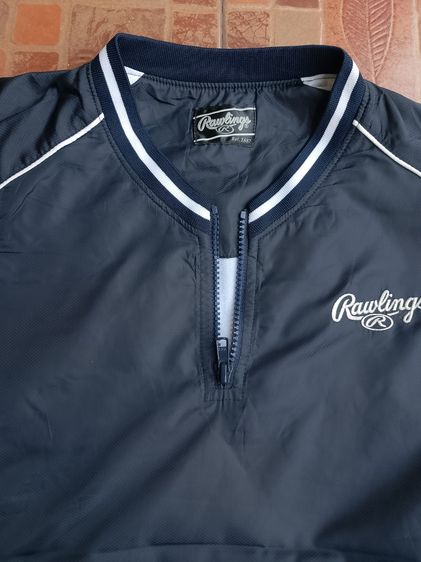 เสื้อแจ็คเก็ต Rawlings jacket size L สวยเหมือนใหม่ อก ยาว 26  เสื้อทูโทน เบสบอล46 รูปที่ 3