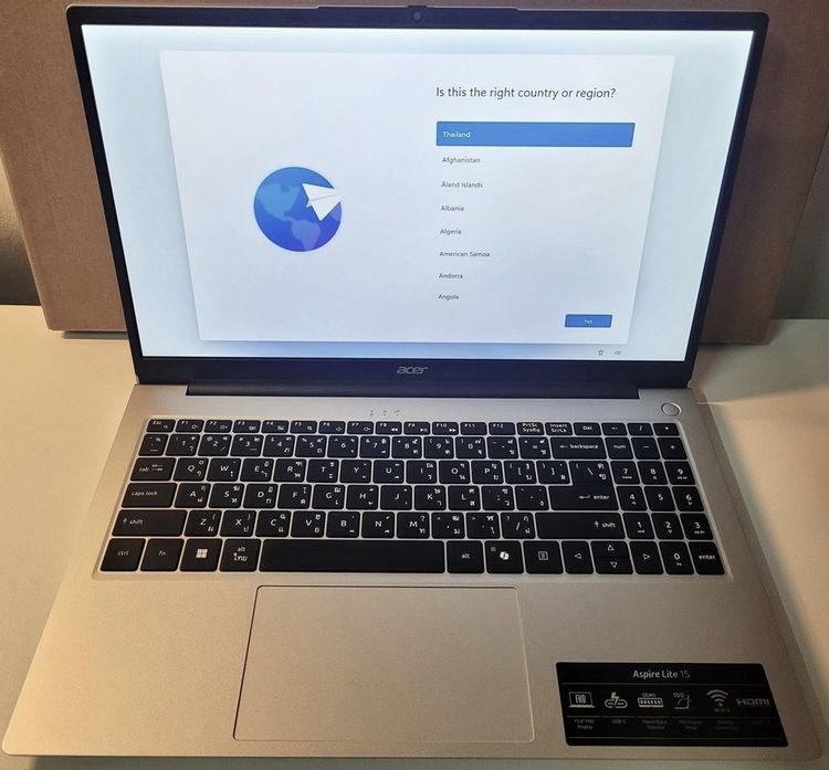 Aspire series วินโดว์ 8 กิกะไบต์ USB ใช่ ACER ASPIRE LITE 15 AL15-63P-R54Y 8GB 512GB 7640HS โน้ตบุ๊ค​ มือสอง ประกันศูนย์​ Notebook Gaming ทำงาน​ เล่นเกมส์​ มือ2