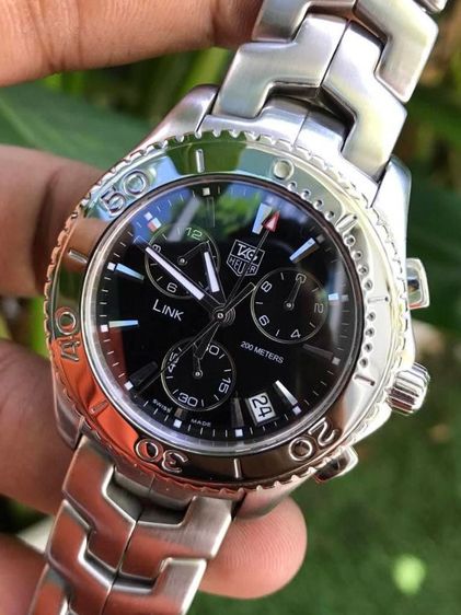 Tag Heuer Link Quartz Chronograph  Black Dial WJF1110 🇨🇭
ดำ
