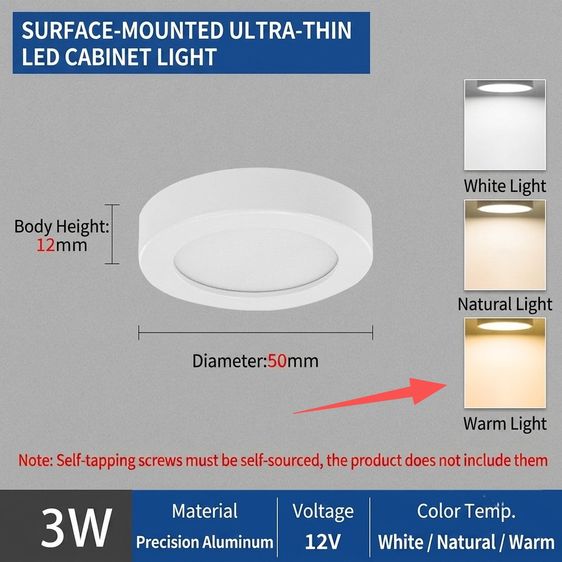 ไฟ LED ติดลอย 3W แสงวอร์มไวท์ 936 อัน เครียร์สต็อค รูปที่ 4