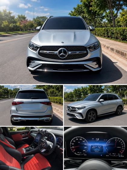 Mercedes-Benz GLC-Class 2024 GLC350e Utility-car ไฮบริด ไม่ติดแก๊ส เกียร์อัตโนมัติ บรอนซ์เงิน