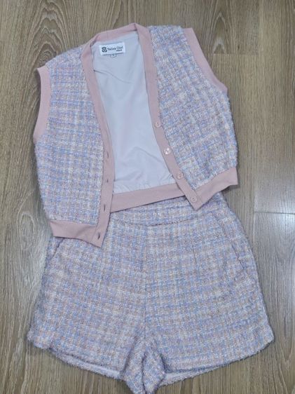 ไม่มีแขน ชมพู อื่นๆ อื่นๆ ชุดเซ็ต Aalley Girl size S