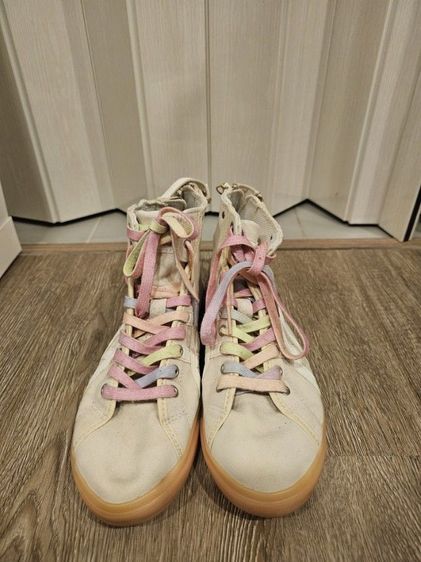 รองเท้าผ้าใบ ขาว ผ้าใบ UK 4.5 | EU 37 1/3 | US 6 Asics รองเท้าหุ้มข้อของแท้