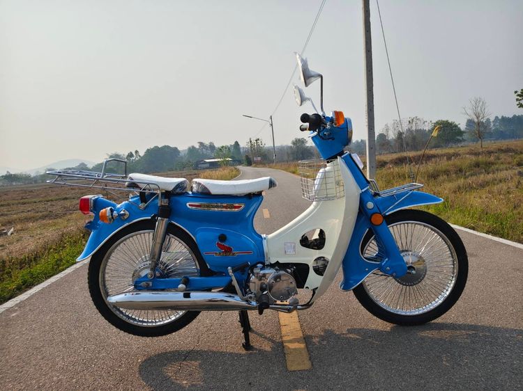 Honda C70 สีฟ้าครีม เอกสารครบ พร้อมโอน รูปที่ 4