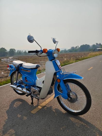 Honda C70 สีฟ้าครีม เอกสารครบ พร้อมโอน รูปที่ 2