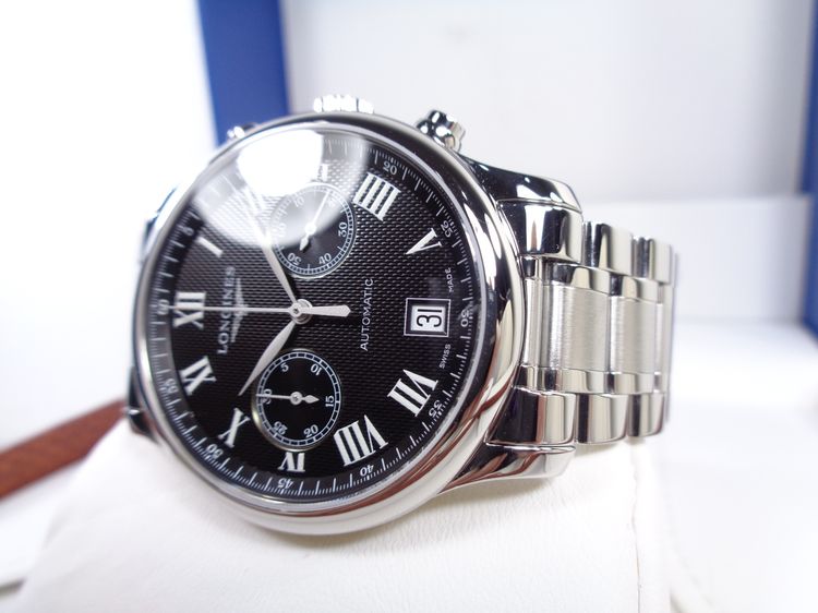 (ป้าย 1.1 แสน) Longines Master Collection Chronograph จับเวลา หน้าปัดดำ 38.5 มิล. รูปที่ 2