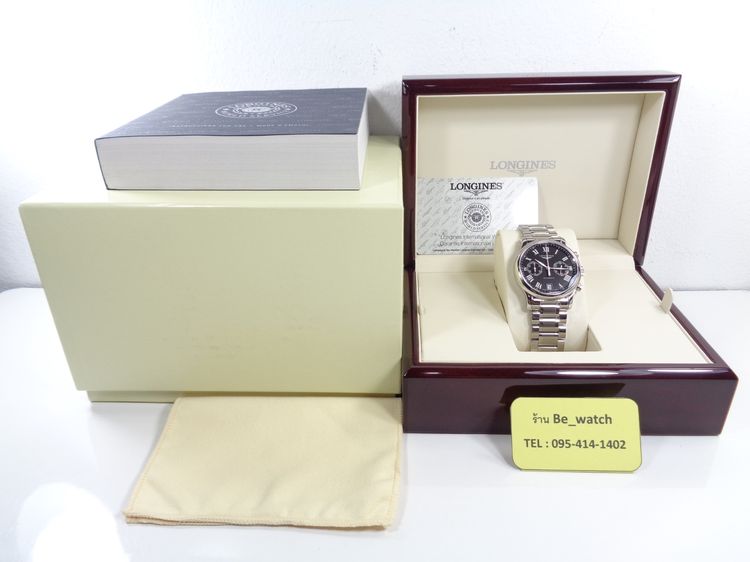 (ป้าย 1.1 แสน) Longines Master Collection Chronograph จับเวลา หน้าปัดดำ 38.5 มิล. รูปที่ 12