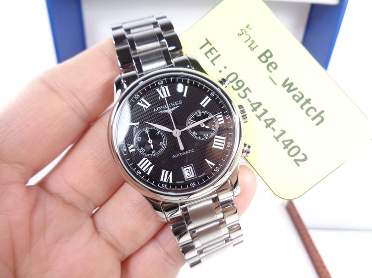 (ป้าย 1.1 แสน) Longines Master Collection Chronograph จับเวลา หน้าปัดดำ 38.5 มิล. รูปที่ 7