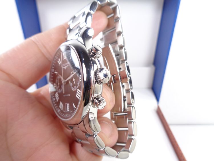 (ป้าย 1.1 แสน) Longines Master Collection Chronograph จับเวลา หน้าปัดดำ 38.5 มิล. รูปที่ 8