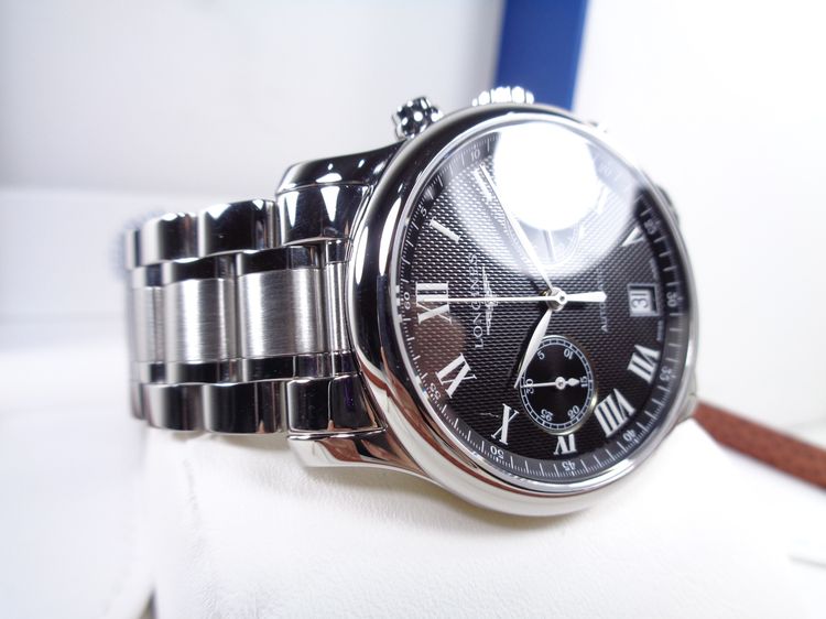 (ป้าย 1.1 แสน) Longines Master Collection Chronograph จับเวลา หน้าปัดดำ 38.5 มิล. รูปที่ 6