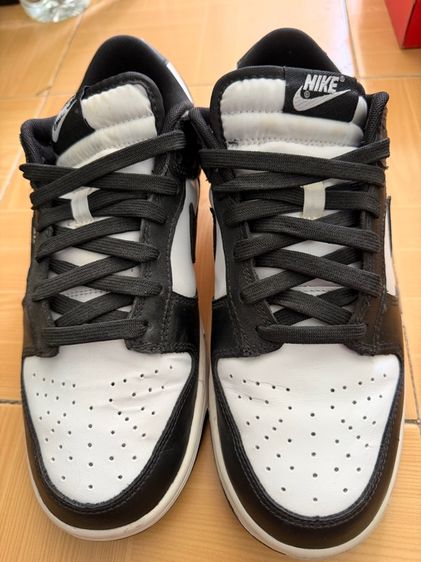 ดำ หนัง PU UK 8.5 | EU 42 2/3 | US 9 Nike dunk low retro แท้