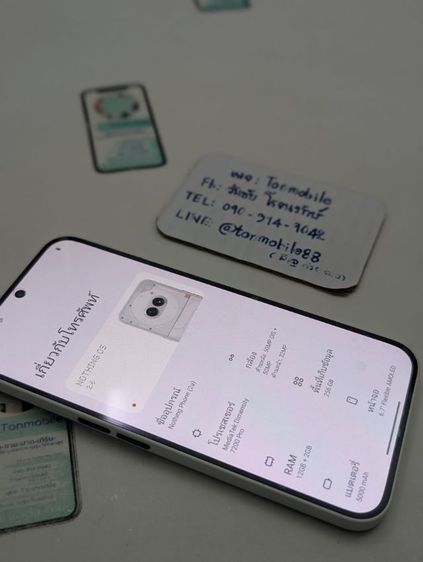 ขาย เทิร์น Nothing Phone 2a Ram 8 Rom 256 ศูนย์ไทย สภาพใหม่เอี่ยม อุปกรณ์ครบยกกล่อง ขาดสายชาร์จ เพียง 5,390 บาท ครับ  
 รูปที่ 4
