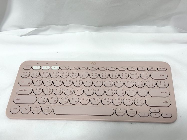 คีย์บอร์ดไร้สาย LOGITECH K380 สีชมพู คีย์ TH-EN เชื่อมต่อบลูทูธ