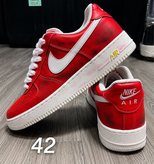 แดง ผ้าใบ รองเท้าผ้าใบ UK 8 | EU 42 | US 8.5 รองเท้า nike air force one
