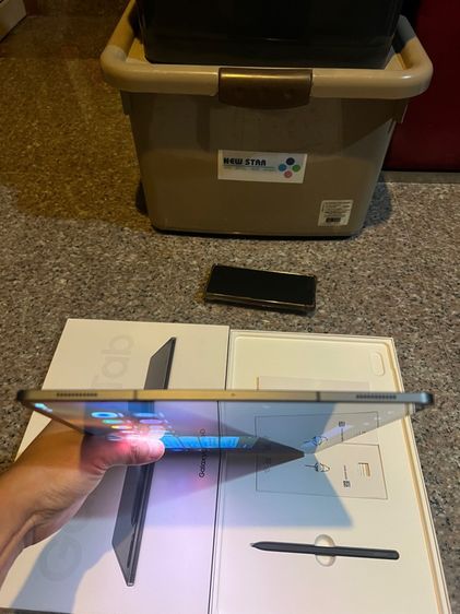 ขายSamsungTabS8Ultra5Gสีดำ128กิ๊กยกกล่องจอสวยกริปหายากสภาพสวยๆใช้งานดีถูกๆๆๆๆๆ รูปที่ 3