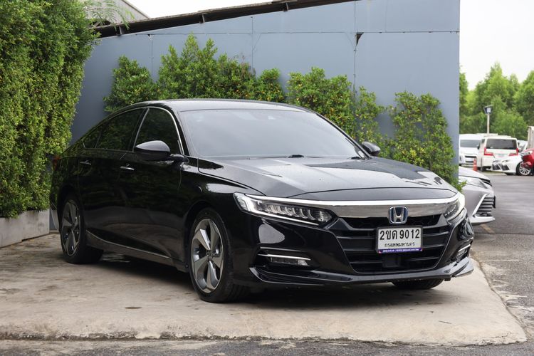 Honda Accord 2021 2.0 e:HEV EL+ Sedan ไฮบริด ไม่ติดแก๊ส เกียร์อัตโนมัติ ดำ รูปที่ 2