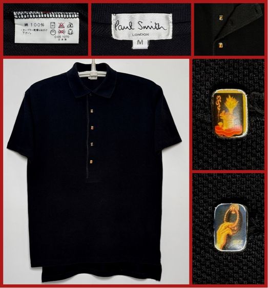⚠️รุ่นใหม่‼️เสื้อโปโล Paul Smith ของแท้ แบบสวยหายาก