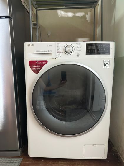 ขายเครื่องซักผ้าฝาหน้า LG 8kg Inverter (มีระบบ Steam ซักน้ำร้อน) มือสอง ใช้งานปกติ