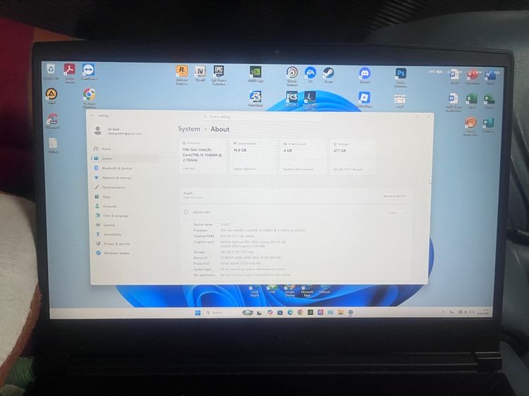 MSI GF63 THIN 11UC รูปที่ 2