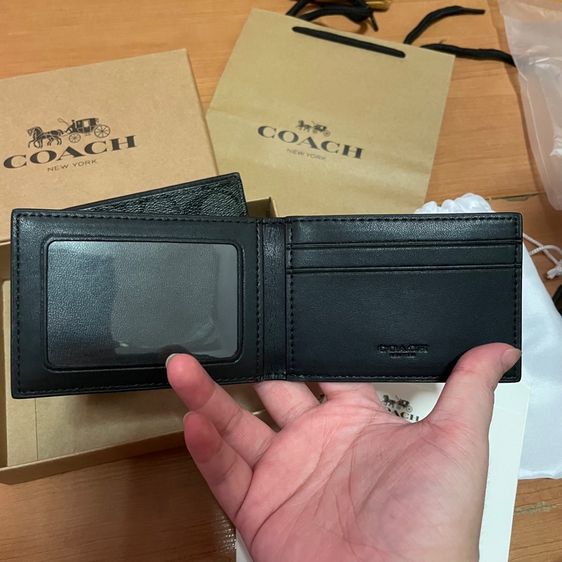 กระเป๋าตัง coach ของแท้ มือ1 ซื้อมา 3300 ขายต่อ 1290 ได้ทั้ง2ใบ พร้อมกล่อง ถุงกระดาษ ถุงผ้า ใบเสร็จสินค้า  รูปที่ 5