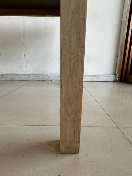 โต๊ะทานอาหาร ท็อปไม้ MDF ปิดผิวลามิเนตสีบีชลายไม้ รูปที่ 9