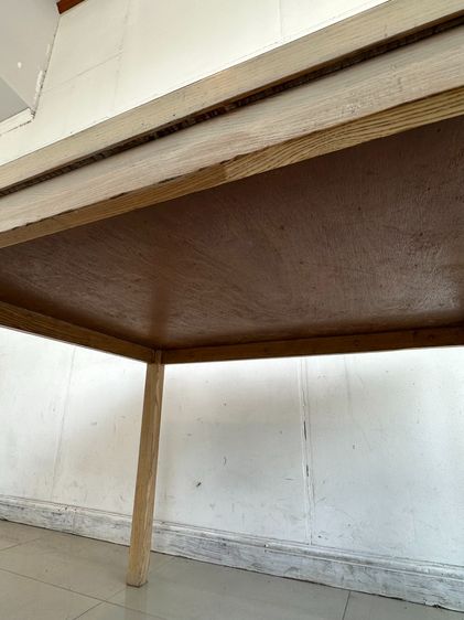 โต๊ะทานอาหาร ท็อปไม้ MDF ปิดผิวลามิเนตสีบีชลายไม้ รูปที่ 8