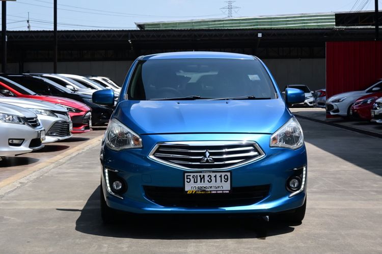 Mitsubishi Attrage 2018 1.2 GLX Sedan เบนซิน ไม่ติดแก๊ส เกียร์อัตโนมัติ ฟ้า รูปที่ 2