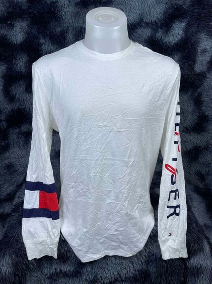 ขาว อื่นๆ อื่นๆ เสื้อแขนยาว TOMMY HILFIGER แท้ 💯 size L วัดจริง ขนาด อก 21 ยาว 28 นิ้ว สภาพใหม่มาก ดีเทลโลโก้แขนสวย ผ้านิ่มมาก รายละเอียดดี