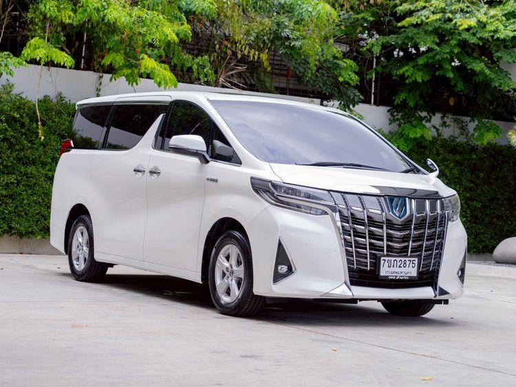 รถ Toyota Alphard 2.5 Hybrid E-Four 4WD สี ขาว