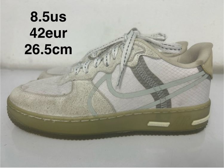 ขาว หนังแท้ รองเท้าผ้าใบ UK 8 | EU 42 | US 8.5 รองเท้า nike