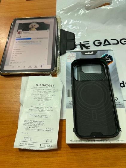 ขาย Case MOUS รุ่น Limiteless case – เคส iPhone 17 pro ลาย Aramid Fibre มือหนึ่ง ประกันถึง 17-3-70  รูปที่ 7