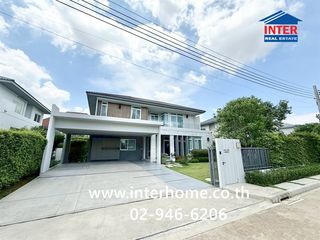 บ้านเดี่ยว 2 ชั้น 111.8 ตร.ว. หมู่บ้านมัณฑนา2 มอเตอร์เวย์  กรุงเทพกรีฑาตัดใหม่ ถนนพัฒนาชนบท4 ถนนศรีนครินทร์ ถนนร่มเก้า เขตลาดกระบัง กรุงเทพ