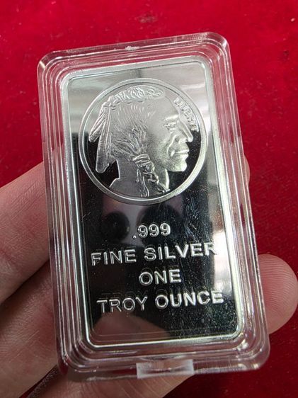 A.แท่งสีเงิน สวยหนักๆ ขายตามสภาพ Fine Silver 9999 ขายเป็นชิ้นงาน ของสะสม  ตามสภาพ ไม่ได้รับประกัน พร้อมส่ง รูปที่ 2