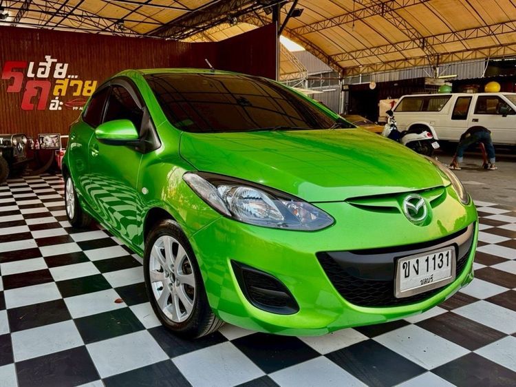Mazda Mazda 2 2012 1.5 Sports Groove Sedan เบนซิน ไม่ติดแก๊ส เกียร์อัตโนมัติ เขียว รูปที่ 2