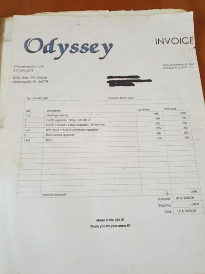 Odyssey khartago mono extreme  amplifier (Black curcuit board) 240 volts รูปที่ 8