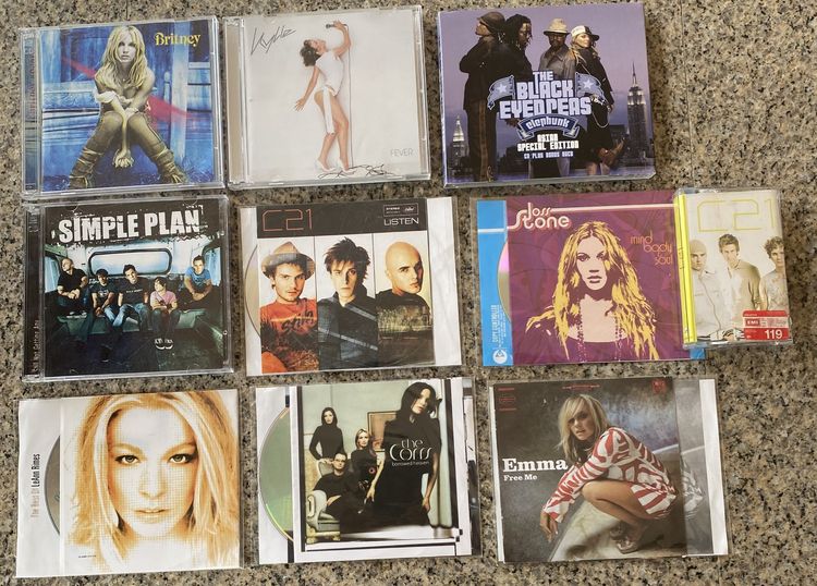 ภาษาอังกฤษ ซีดี ปล่อยของสะสม CD เพลงสากลยุค 2000สภาพนางฟ้า 9 อัลบั้มรวด (มีแผ่นหายาก)